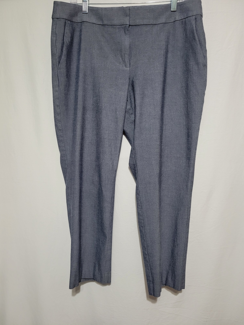 LOFT Gray Straight-Leg Dress Pants